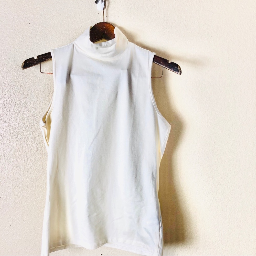 Boston Proper || NWOT Turtleneck Sleeveless Top